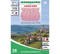 Carte de randonnée n° 35 - Langhe Nord | Fraternali - 1/25 000