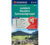 Carte de randonnée n° 42 - Landeck, Nauders, Samnaungruppe (Autriche, Suisse) | Kompass