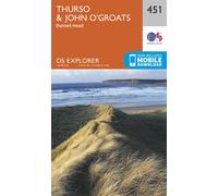 Carte de randonnée n° 451 - Thurso, John o' Groats (Grande Bretagne) | Ordnance Survey - Explorer - Papier