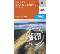 Carte de randonnée n° 451 - Thurso, John o' Groats (Grande Bretagne) | Ordnance Survey - Explorer - Plastifiée