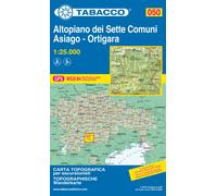 Carte de randonnée n° 50 - Altopiano dei sette comuni (Dolomites) | Tabacco