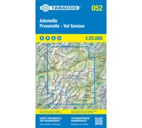 Carte de randonnée n° 52 - Massif d'Adamello-Presanella (Italie) | Tabacco