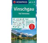 Carte de randonnée n° 52 - Val Venosta (Italie) | Kompass