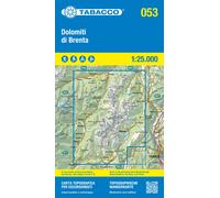Carte de randonnée n° 53 - Dolomites de Brenta (Dolomites) | Tabacco