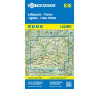 Carte de randonnée n° 58 - Valsugana, Tesino Lagorai, Cima d'Asta | Tabacco