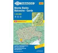 Carte de randonnée n° 63 - Monte Baldo, Malcesine, Garda | Tabacco