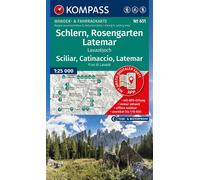 Carte de randonnée n° 651 - Schlern, Rosengarten, Latemar (Italie) | Kompass