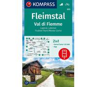 Carte de randonnée n° 655 - Fleimstal, Val di Fiemme (Italie) | Kompass