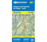 Carte de randonnée n° 67 - Altopiano della Paganella, Val d'Adige, Trento | Tabacco