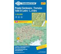 Carte de randonnée n° 71 - Prealpi Gardesane, Tremalzo, Valle di Ledro, L. d'Idro (Dolomites) | Tabacco