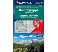 Carte de randonnée n° 73 - Dolomites de Brenta (Italie) | Kompass