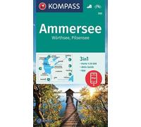 Carte de randonnée n° 791 - Ammersee, Wörthsee, Pilsensee + Aktiv Guide (Allemagne) | Kompass