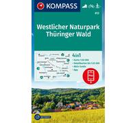 Carte de randonnée n° 812 - Forêt de Thuringe Ouest (Allemagne) | Kompass