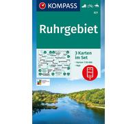 Carte de randonnée n° 821 - Ruhrgebiet 3-set (Allemagne) | Kompass