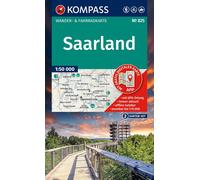 Carte de randonnée n° 825 - Saarland (Allemagne) | Kompass