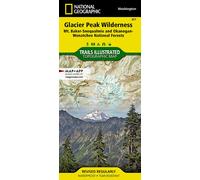 Carte de randonnée n° 827 - Glacier Peak Wilderness Area - Mt Baker - Snoqualmie & Okanogan - Wenatchee National Forests (Washington) | National Geographic