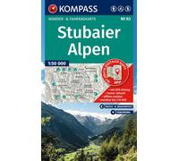 Carte de randonnée n° 83 - Stubaier Alpen (Autriche) | Kompass