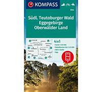 Carte de randonnée n° 844 - Südlicher Teutoburger Wald + Guide (Allemagne) | Kompass