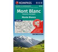 Carte de randonnée n° 85 - Mont Blanc, Chamonix, Courmayeur | Kompass