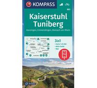 Carte de randonnée n° 883 - Kaiserstuhl, Tuniberg (Allemagne) | Kompass