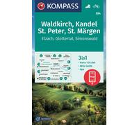 Carte de randonnée n° 884 - Waldkirch, Kandel, St.Peter, St.Märgen (Allemagne) | Kompass