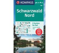 Carte de randonnée n° 886 - Forêt Noire Nord (Allemagne) | Kompass