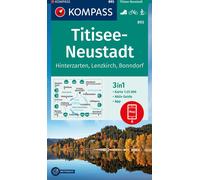 Carte de randonnée n° 893 - Titisee-Neustadt + Guide (Allemagne) | Kompass
