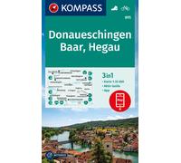 Carte de randonnée n° 895 - Donaueschingen, Baar Hegau (Allemagne) | Kompass