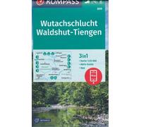 Carte de randonnée n° 899 - Wutachschlucht, Waldshut-Tiengen (Allemagne) | Kompass