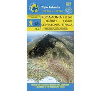 Carte de randonnée n° 9.3 - îles de Céphalonie & Ithaque | Anavasi