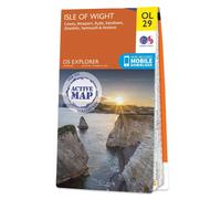 Carte de randonnée n° OL029 - Ile de Wight (Grande Bretagne) | Ordnance Survey - Explorer - plastifiée
