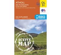 Carte de randonnée n° OL051 - Atholl, Glen Tilt, Beinn Dearg (Ecosse) | Ordnance Survey - Explorer - plastifiée