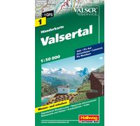 Carte de randonnée n° WK.01 - Vallée de Vals (Suisse) | Hallwag