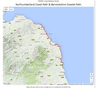 Carte de randonnée - Northumberland CP XT40 | Harvey Maps - National Trail maps