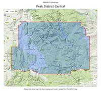 Carte de randonnée - Peak District Central XT40 | Harvey Maps - Ultramap