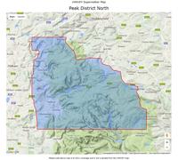 Carte de randonnée - Peak District Nord XT25 | Harvey Maps - Superwalker maps
