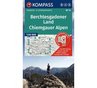 Carte de randonnée - Région de Berchtesgaden & Alpes de Chiemgau | Kompass 14 - 1:50 000