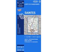 Carte de randonnée : Saintes