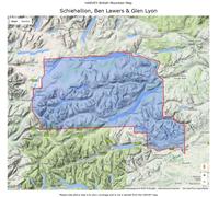 Carte de randonnée - Schiehallion, Ben Lawers & Glen Lyon XT40 BMM | Harvey Maps - British Mountain