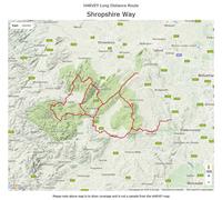 Carte de randonnée - Shropshire Way XT40 | Harvey Maps - National Trail maps