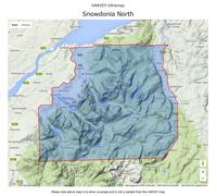 Carte de randonnée - Snowdonia Nord XT40 | Harvey Maps - Ultramap