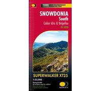 Carte de randonnée - Snowdonia Sud / Cadair Idris & Dolgellau XT25 | Harvey Maps - Superwalker maps