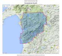 Carte de randonnée - Snowdonia Sud XT40 BMM | Harvey Maps - British Mountain