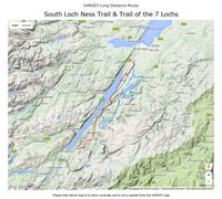Carte de randonnée - South Loch Ness Trail XT40 | Harvey Maps - National Trail maps