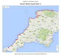 Carte de randonnée - South West Coast Path 1 XT40 | Harvey Maps - National Trail maps
