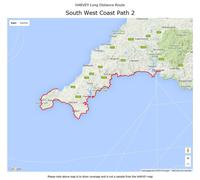 Carte de randonnée - South West Coast Path 2 XT40 | Harvey Maps - National Trail maps