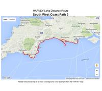 Carte de randonnée - South West Coast Path 3 XT40 | Harvey Maps - National Trail maps