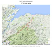 Carte de randonnée - Speyside Way XT40 | Harvey Maps - National Trail maps