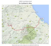 Carte de randonnée - St Cuthbert's Way XT40 | Harvey Maps - National Trail maps