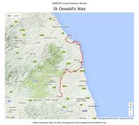 Carte de randonnée - St Oswald's Way XT40 | Harvey Maps - National Trail maps